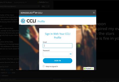 ccli reporting sign in.